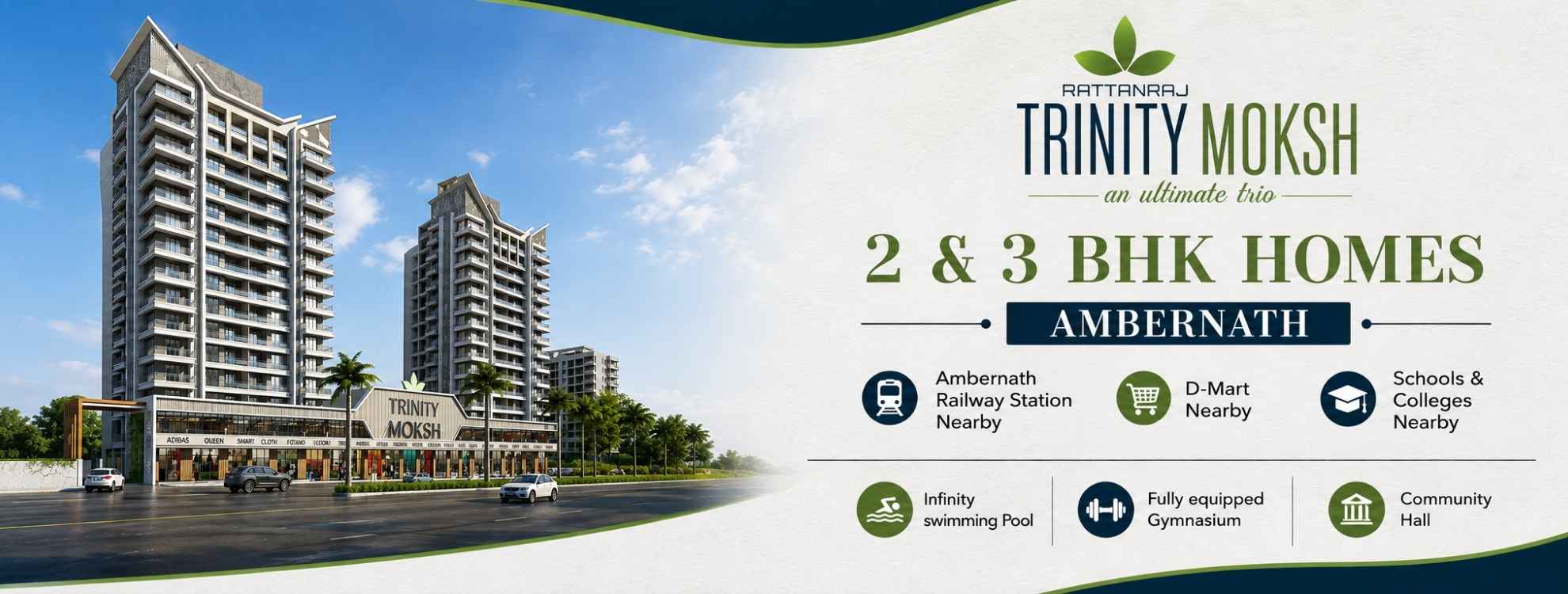 Trinity Moksh Ambernath – 2 & 3 BHK Flats
